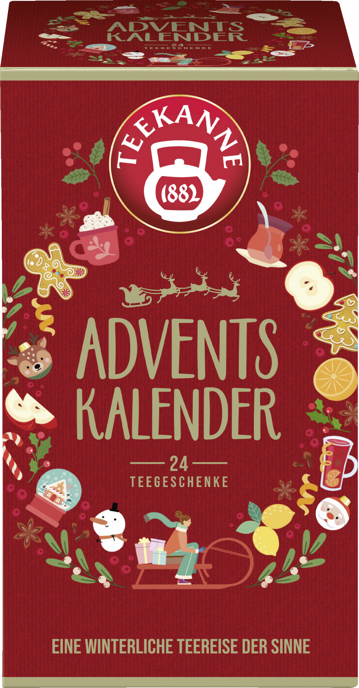 Teekanne Adventskalender 2025, 12 verschiedene Sorten, festliche Teemischung, 54,6 g online kaufen