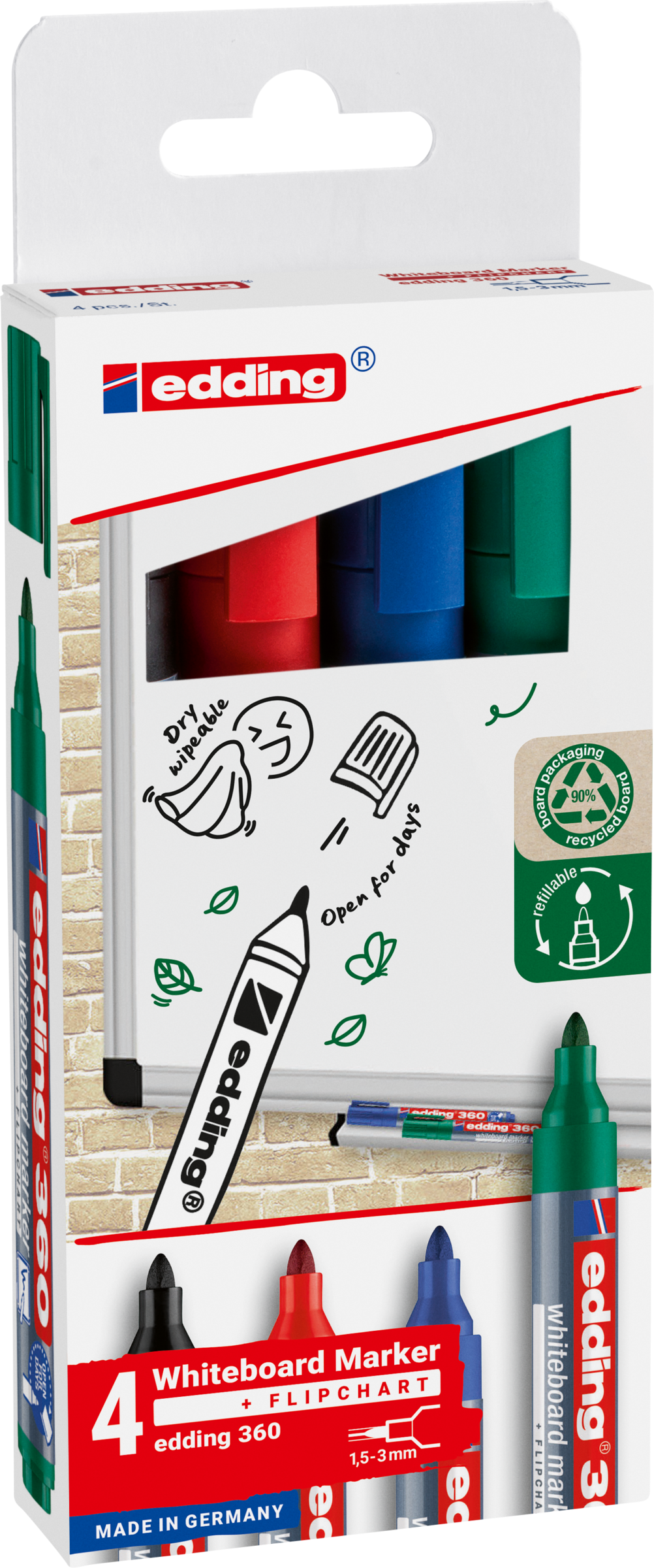 Edding Whiteboardmarker 4er-Set