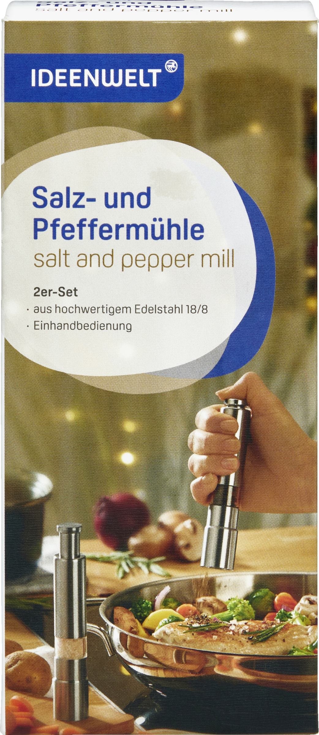 IDEENWELT Salz- und Pfefferstreuer 2er-Set