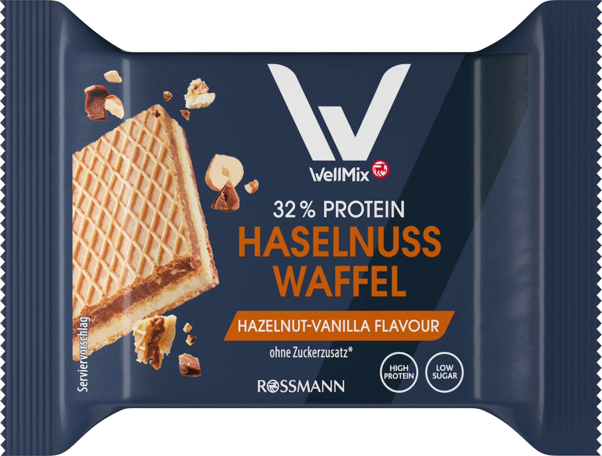 WellMix Protein Haselnuss Waffel