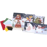 IDEENWELT Bastelset Filzbilder Wintertiere