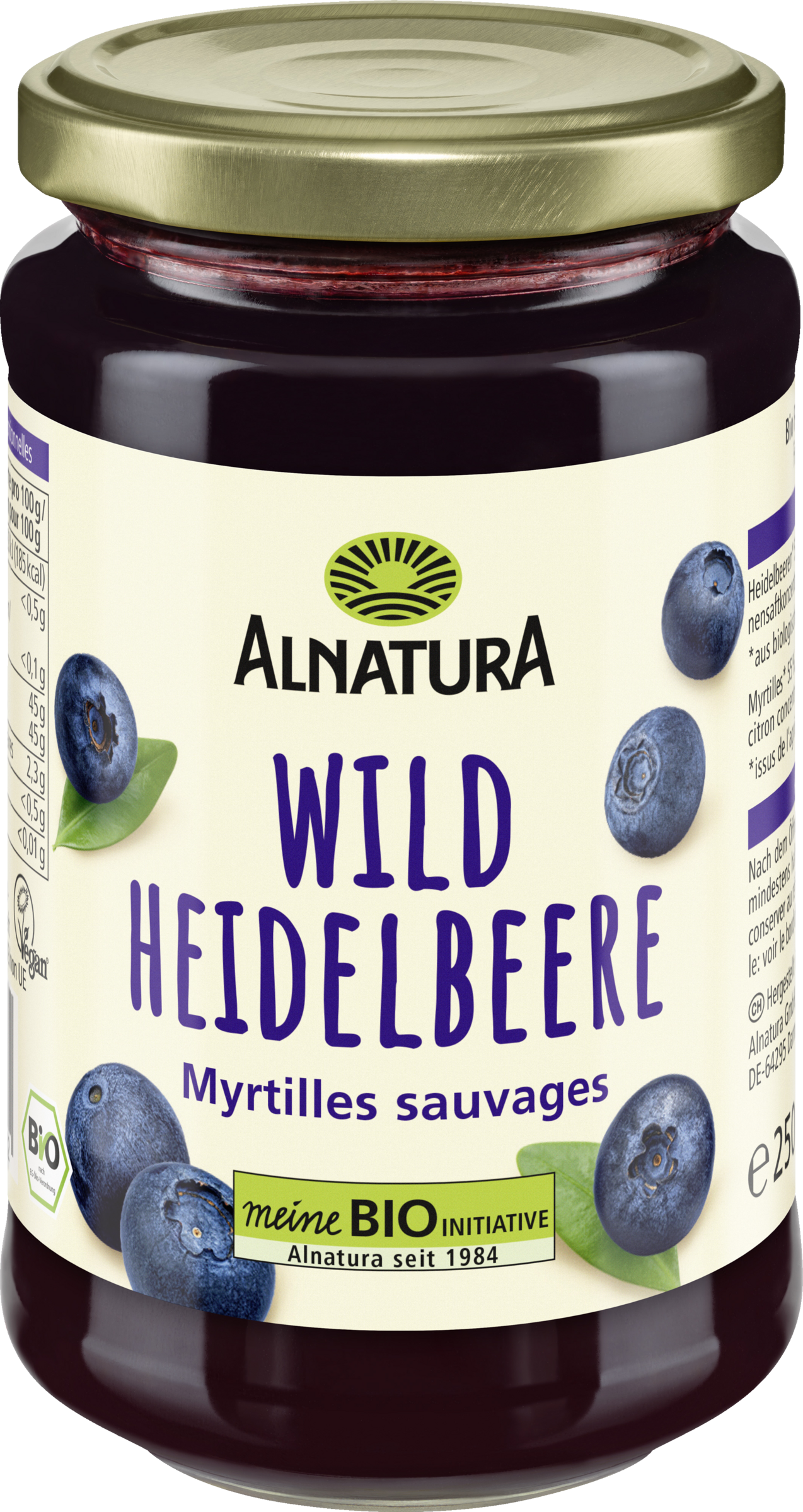 Alnatura Bio Fruchtaufstrich Wildheidelbeere