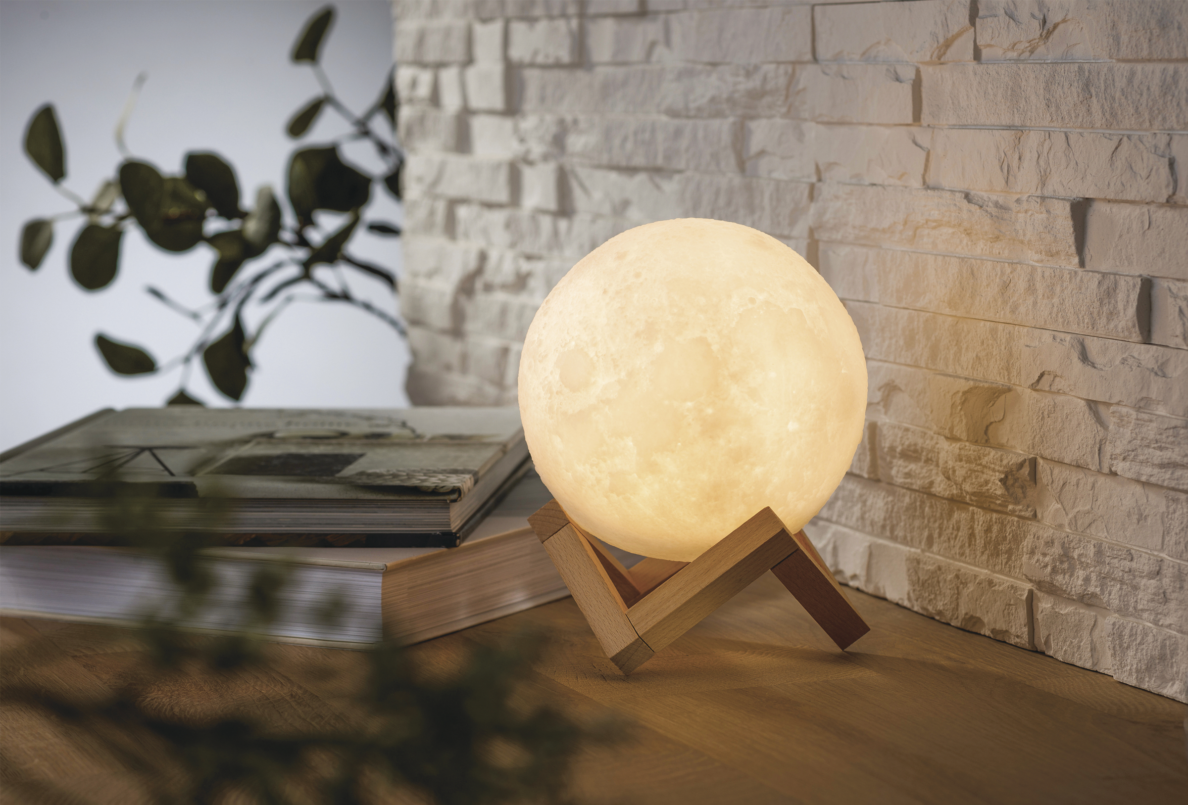 IDEENWELT Akku-Mondleuchte