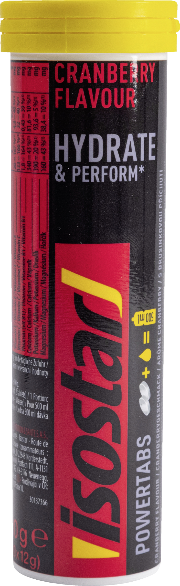 isostar Powertabs Hydrate & Perform Cranberry Flavour