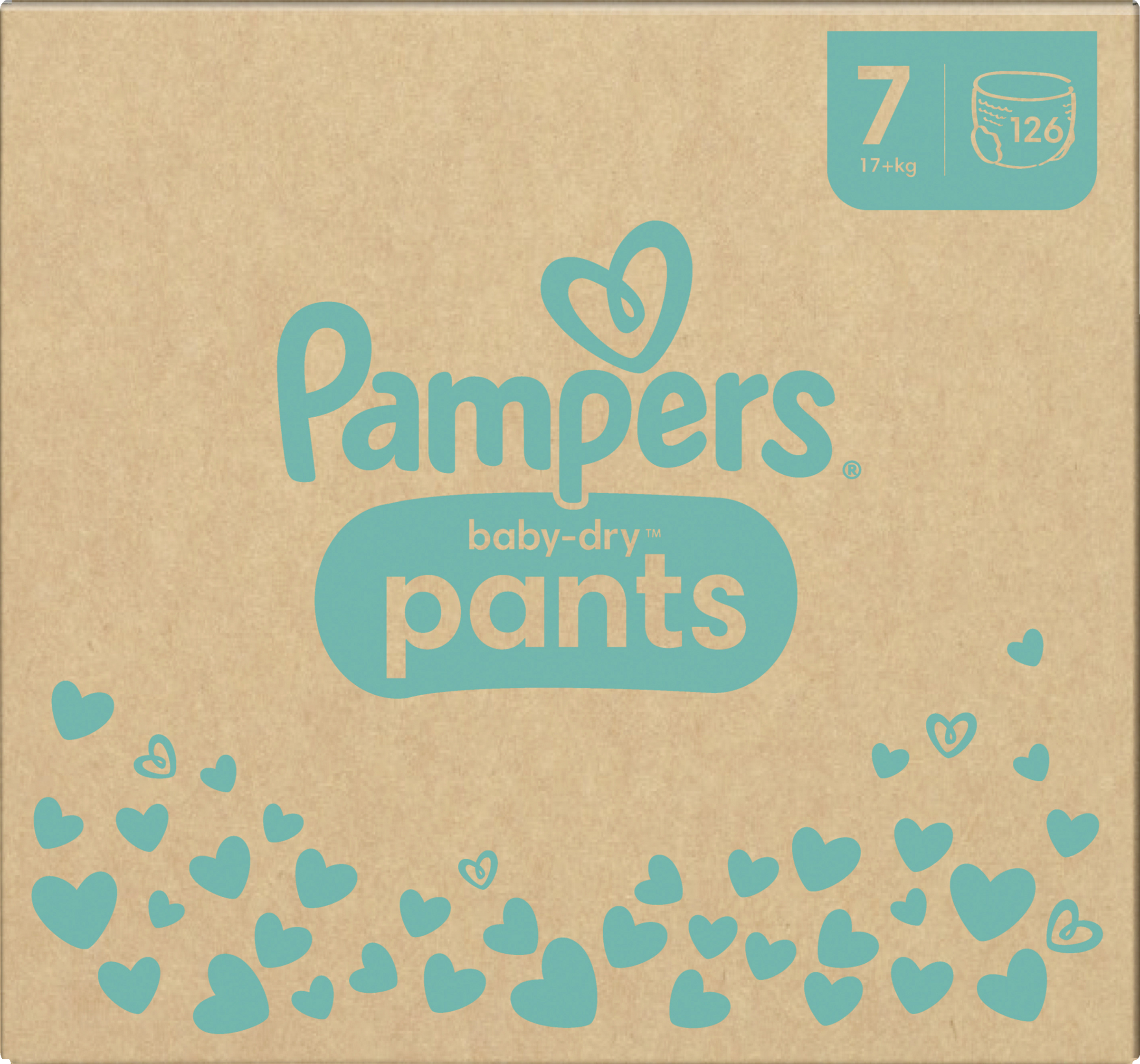 Pampers Baby Dry Pants Gr. 7 Extra Large (17+ kg) Monatsbox 126 Stück
