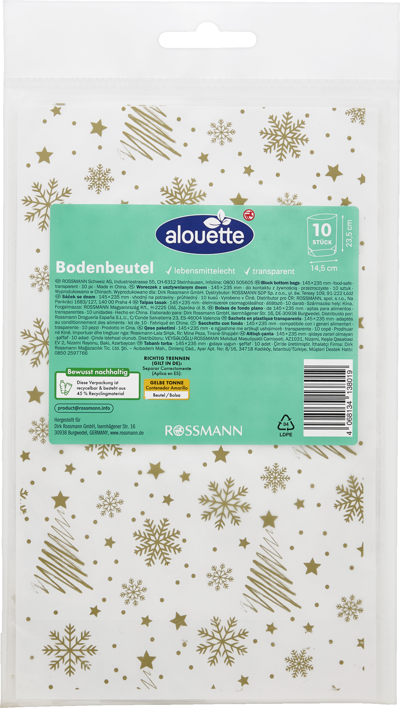 alouette Bodenbeutel mit Klips