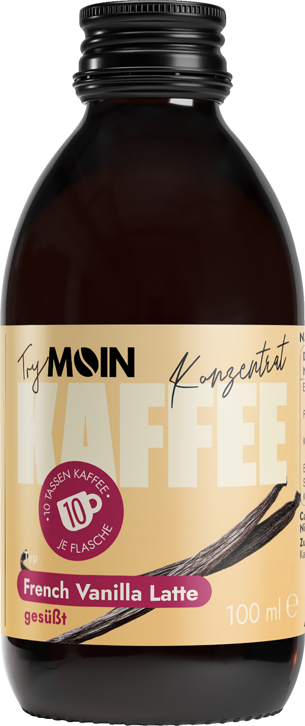 TryMOIN Kaffeekonzentrat French Vanilla Latte gesüßt