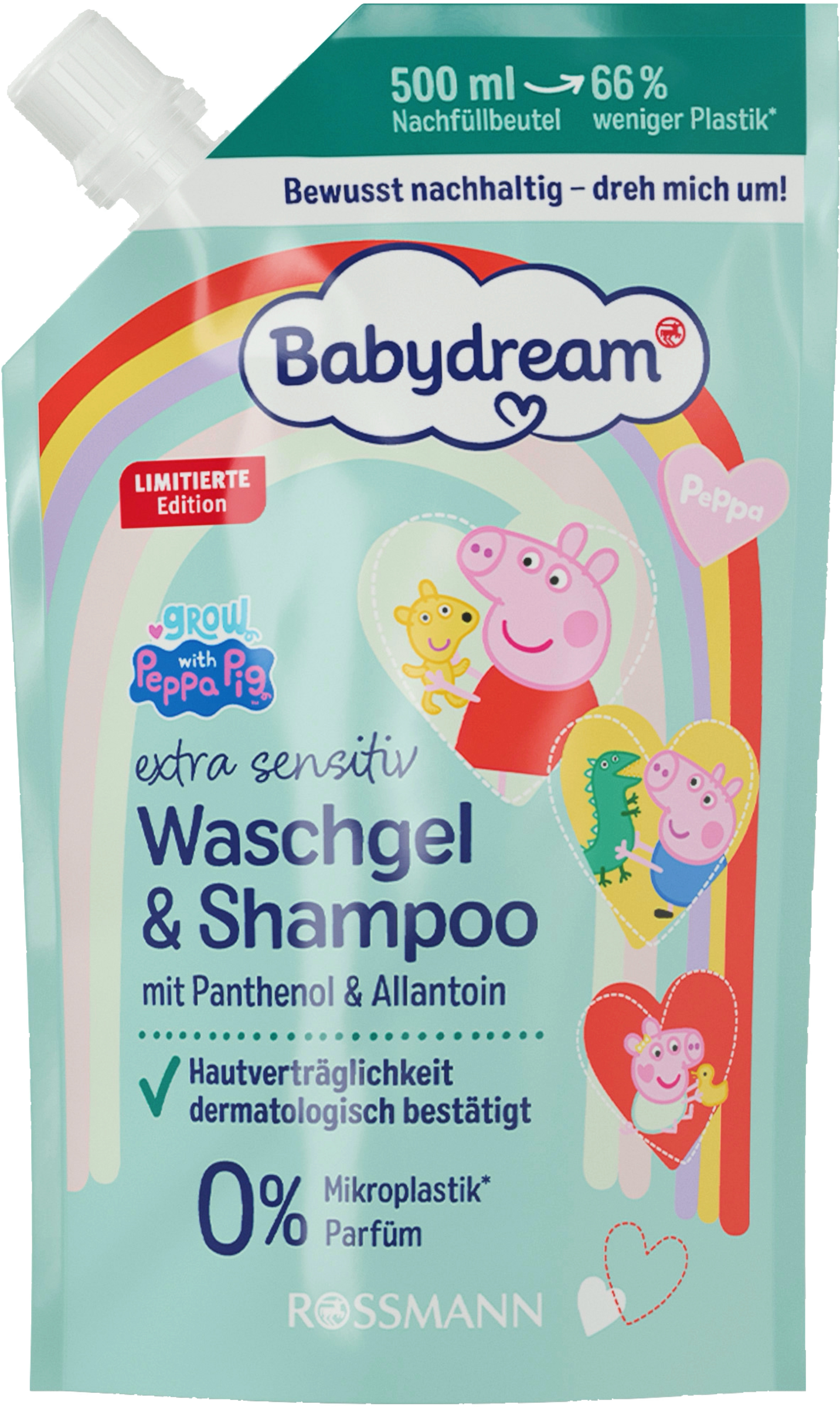 extra sensitiv Waschgel & Shampoo Peppa Pig Nachfüllbeutel