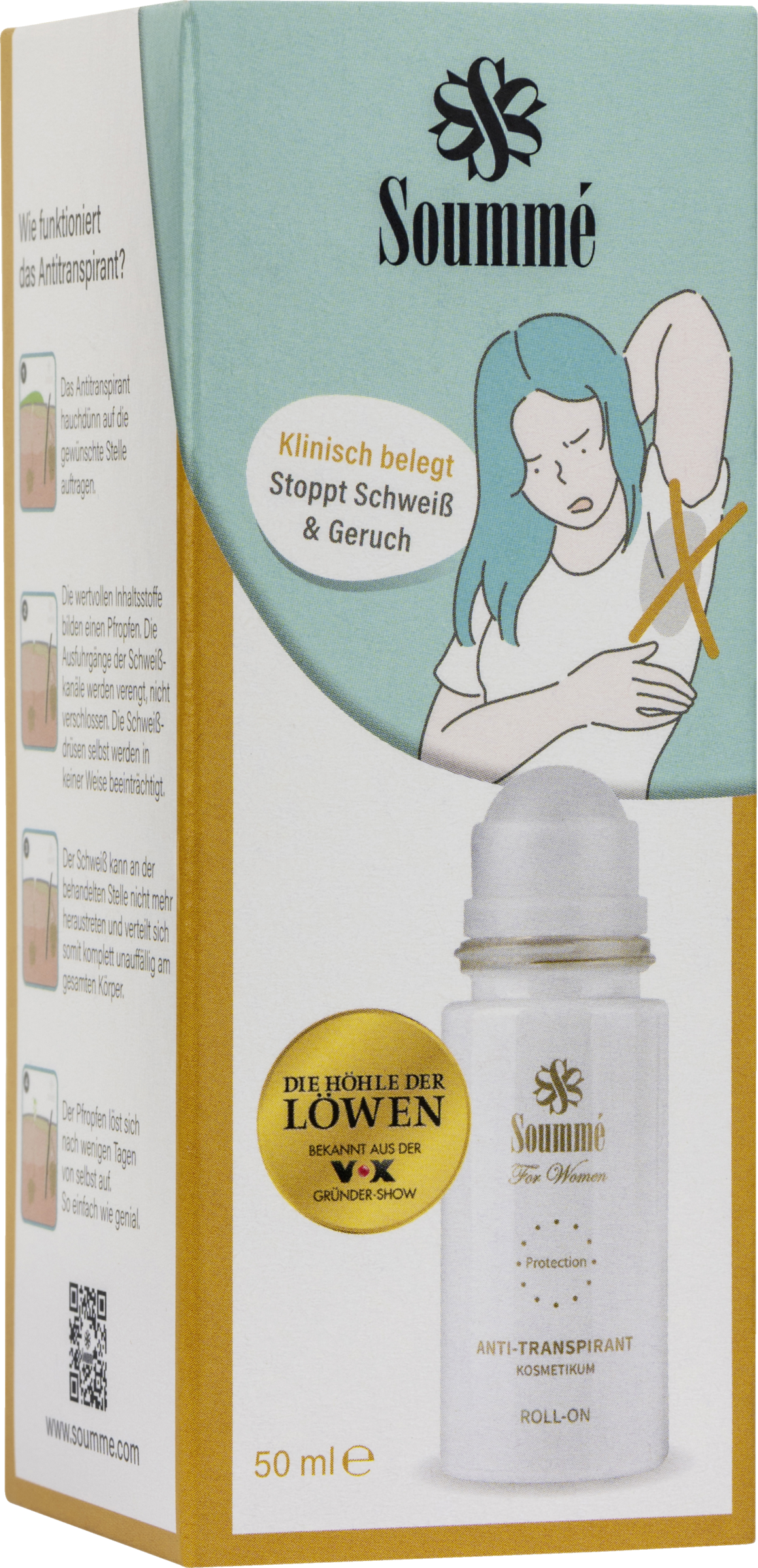 Soummé Antitranspirant Protection Roll-On For Women