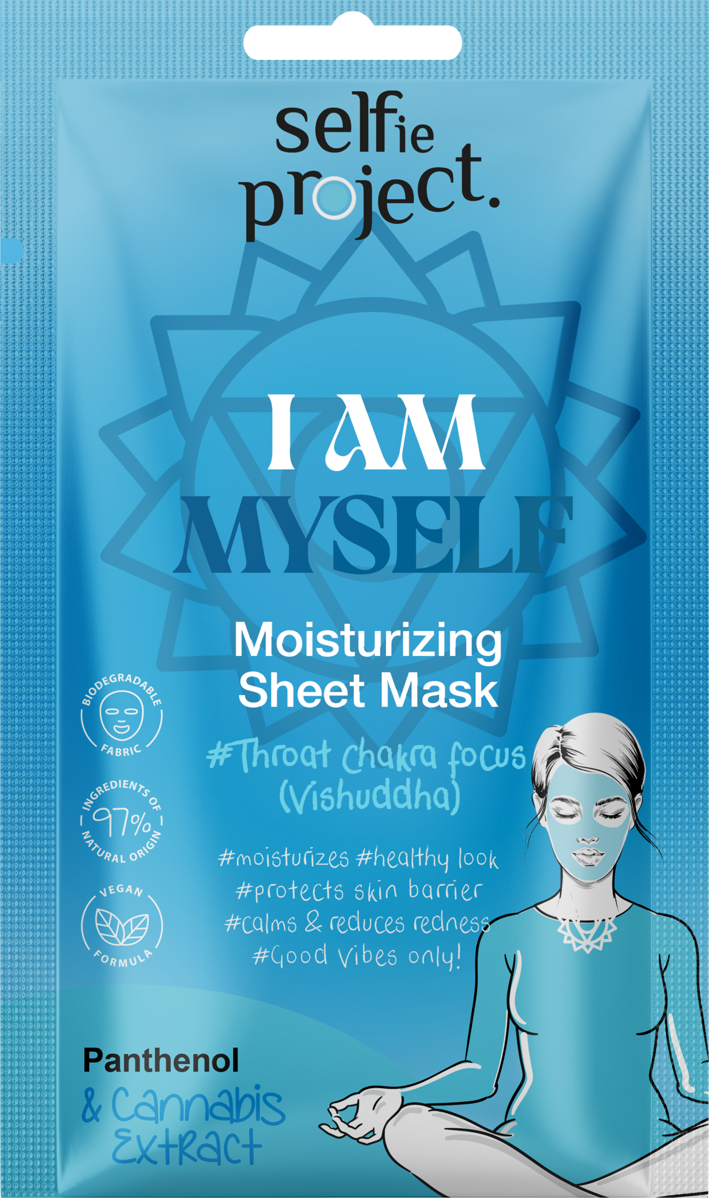 Selfie Project Feuchtigkeitsspendende Tuchmaske #I Am Myself