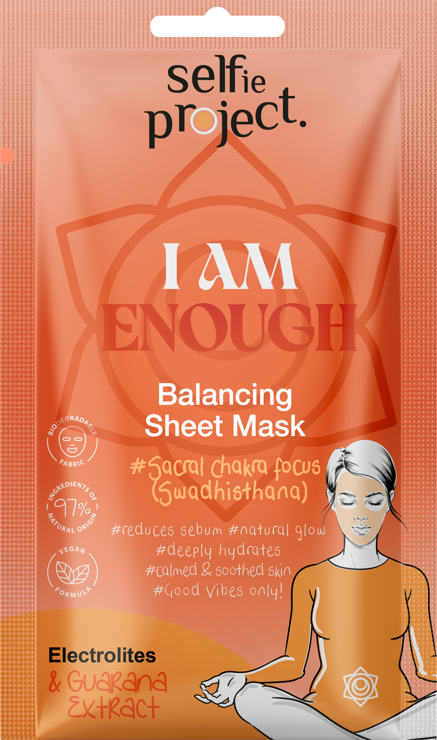 Selfie Project Ausgleichende Tuchmaske #I Am Enough