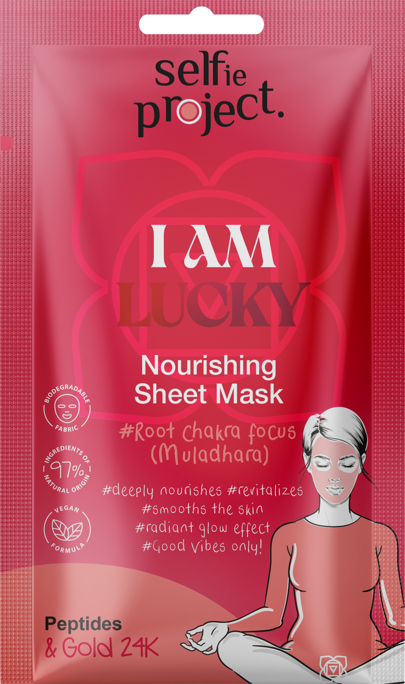 Selfie Project Pflegende Tuchmaske #I Am Lucky