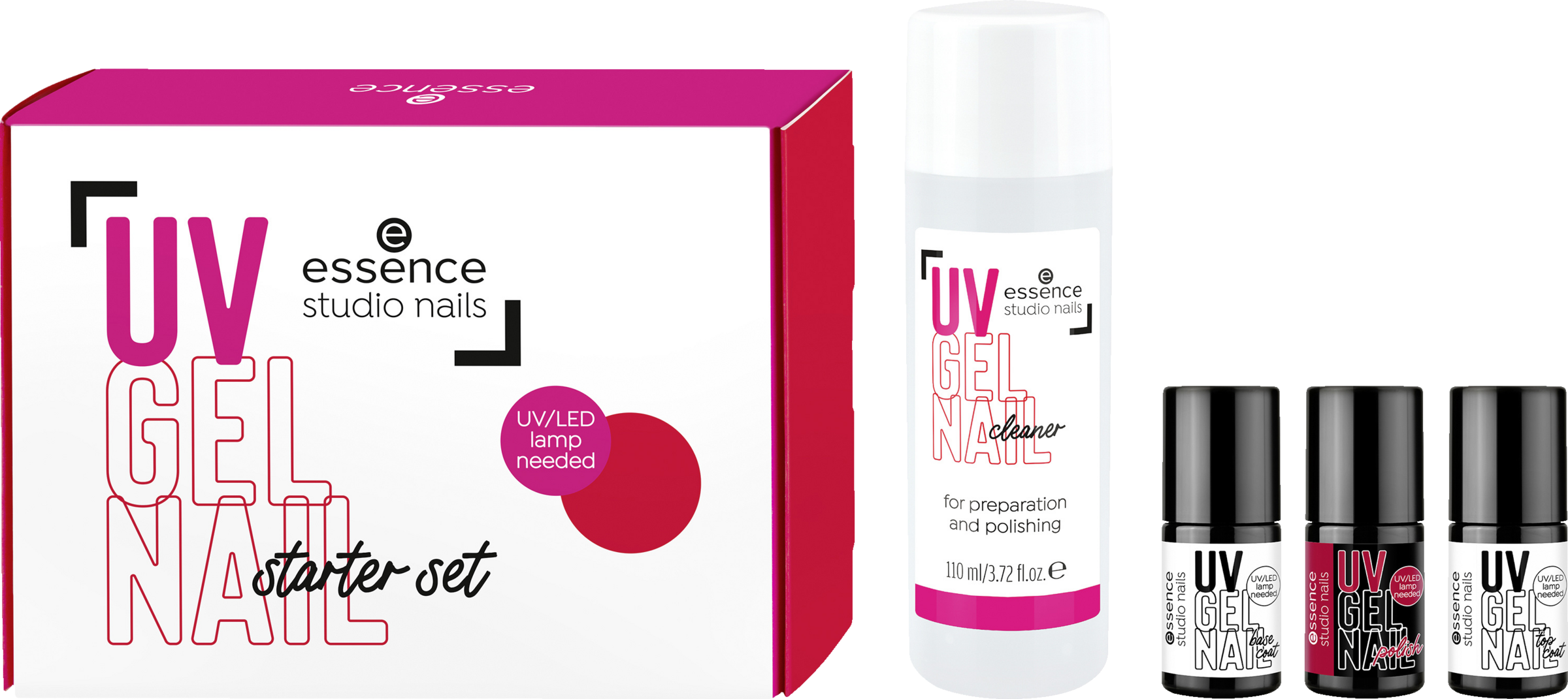 studio nails UV Gel Nail Starter Set 01 Red