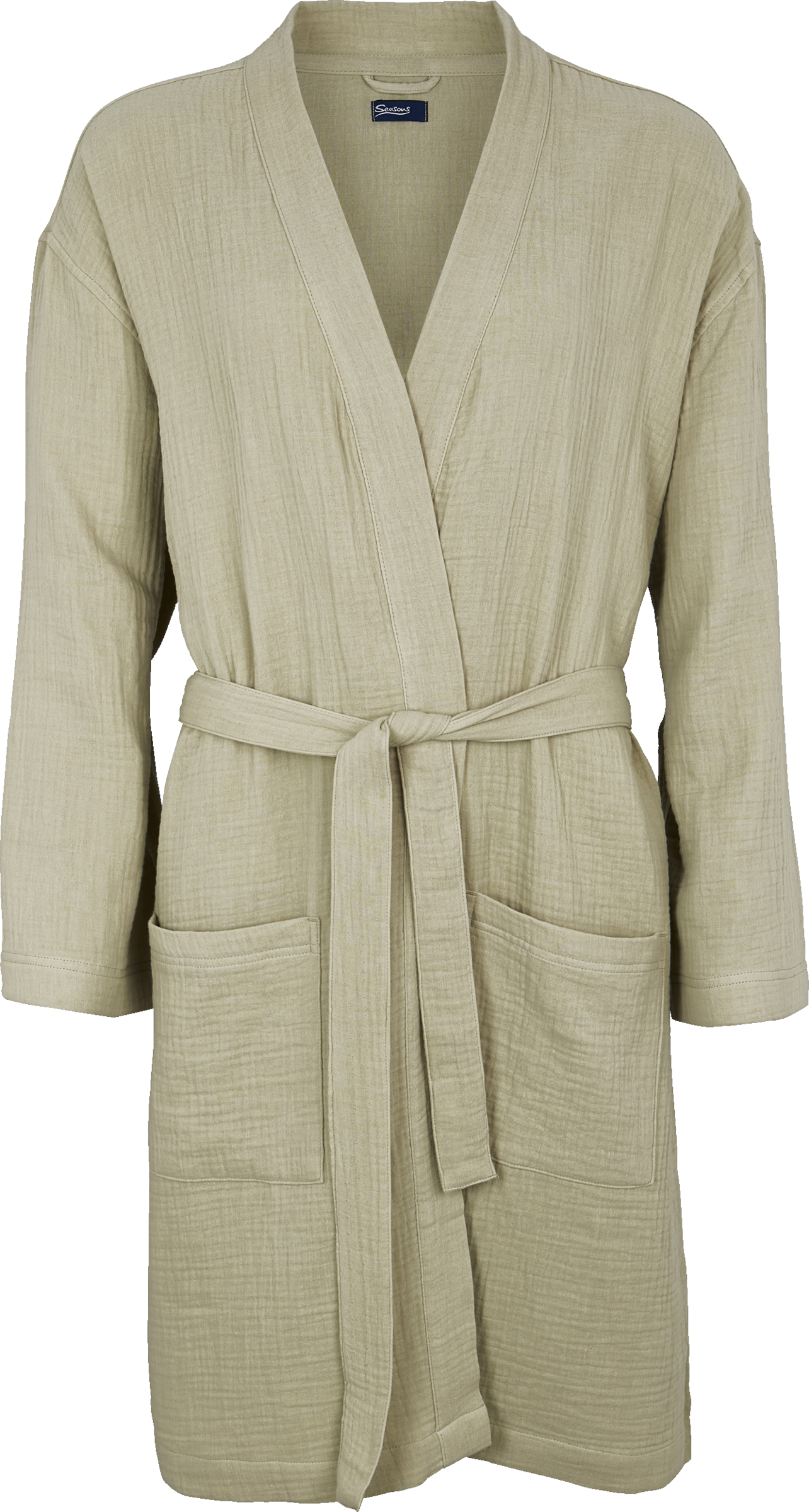 IDEENWELT Musselin-Bademantel Gr. L/XL