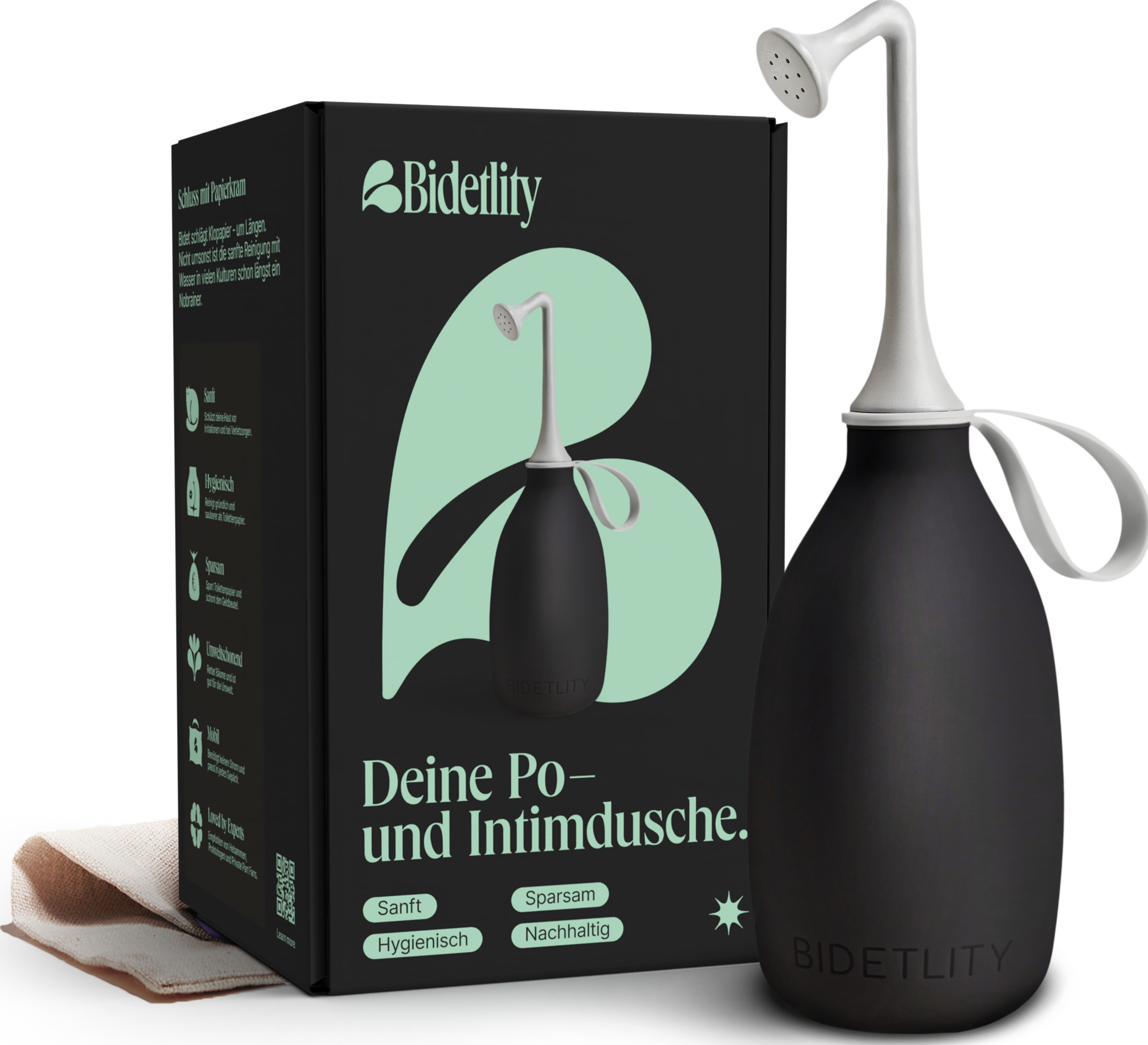 BIDETLITY Po-Dusche Intim-Dusche BOLD BLACK