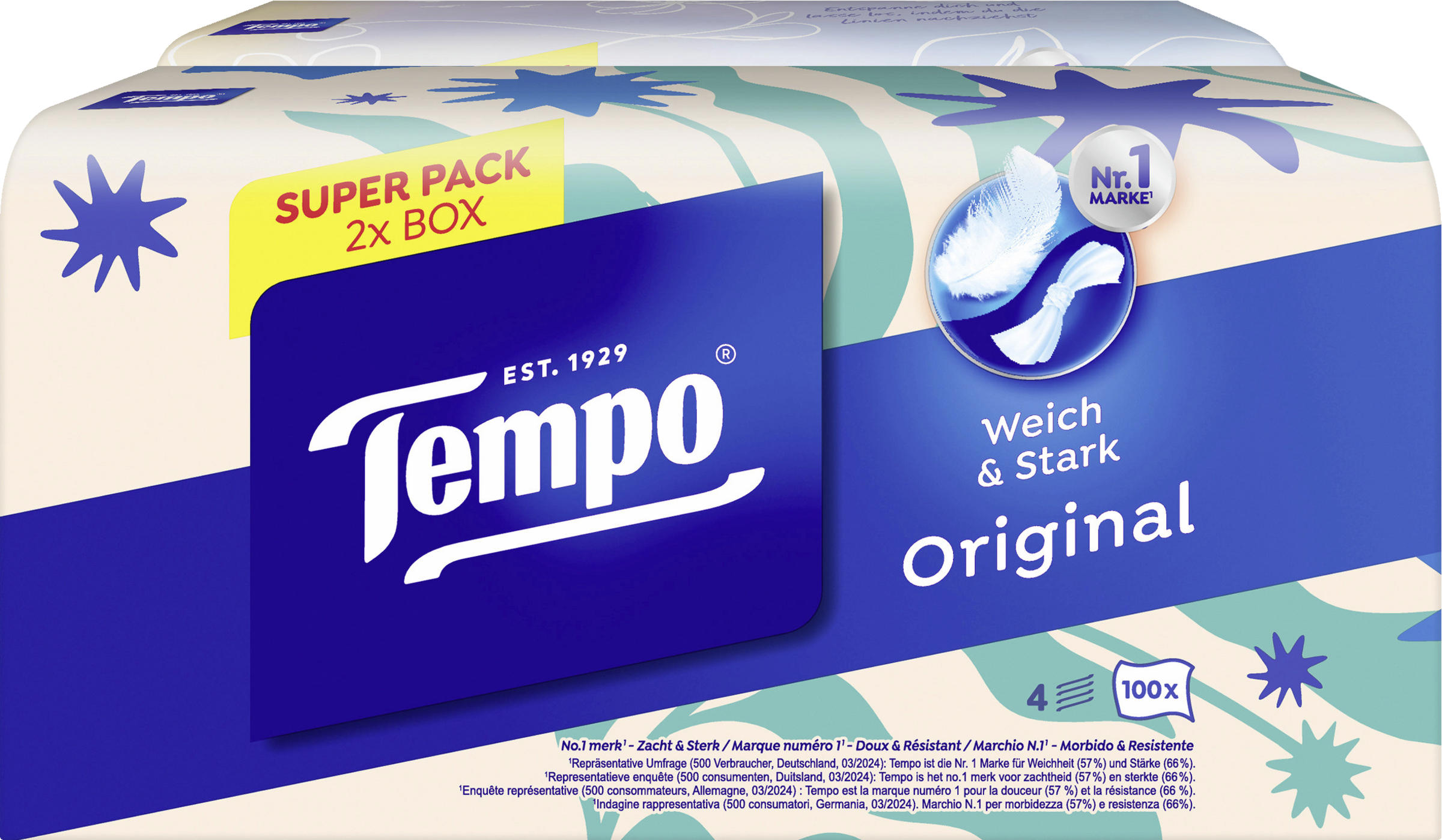 Tempo Taschentücher Duo-Box Original