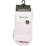 Relax Socke mit Bündchen DP grau/rosa Gr. 39/42
