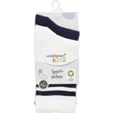 under2wear kids 2er Pack Sportsocken dunkelblau/weiß Gr. 31/34