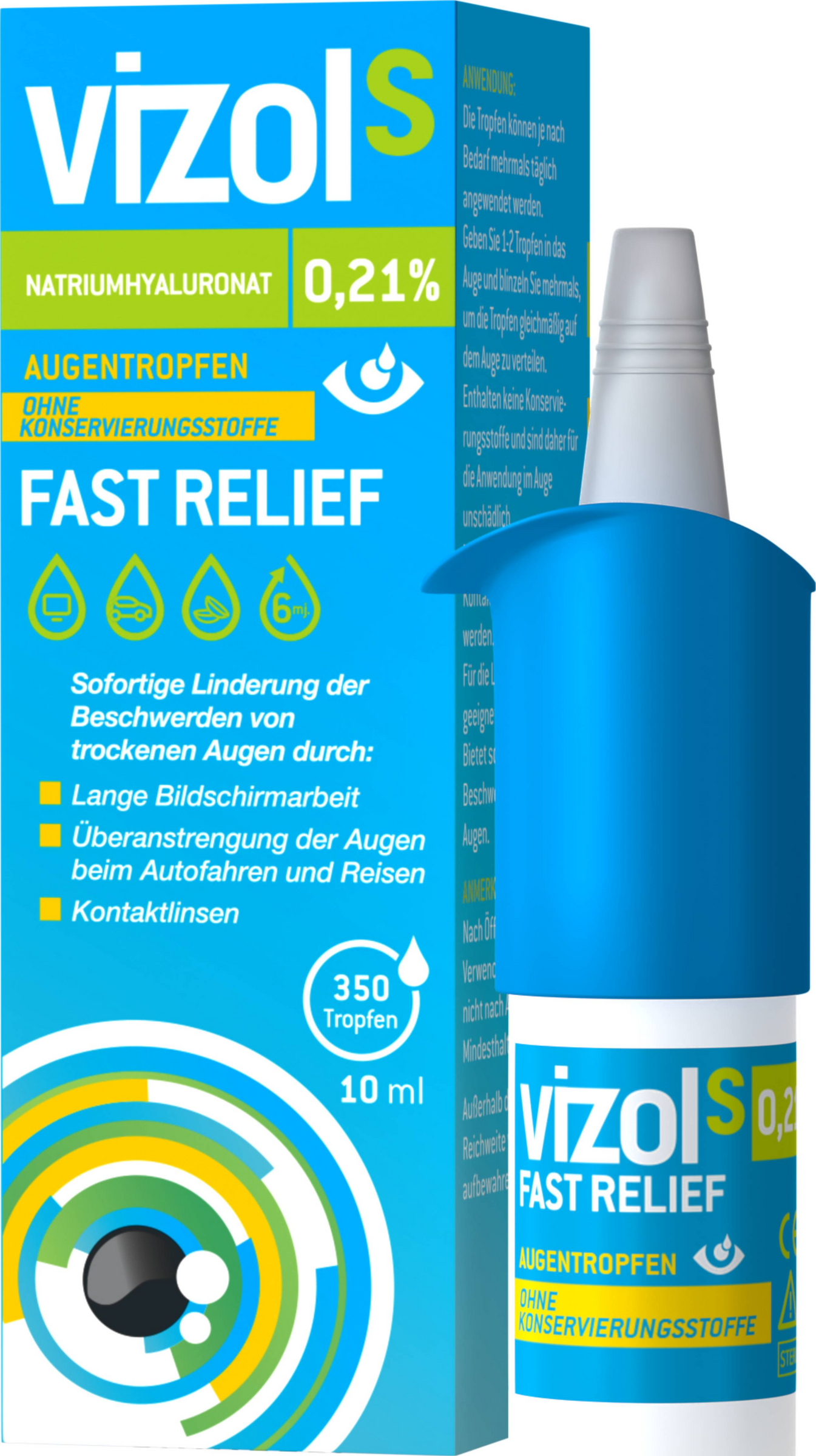 Vizol S Augentropfen 0,21% Fast Relief
