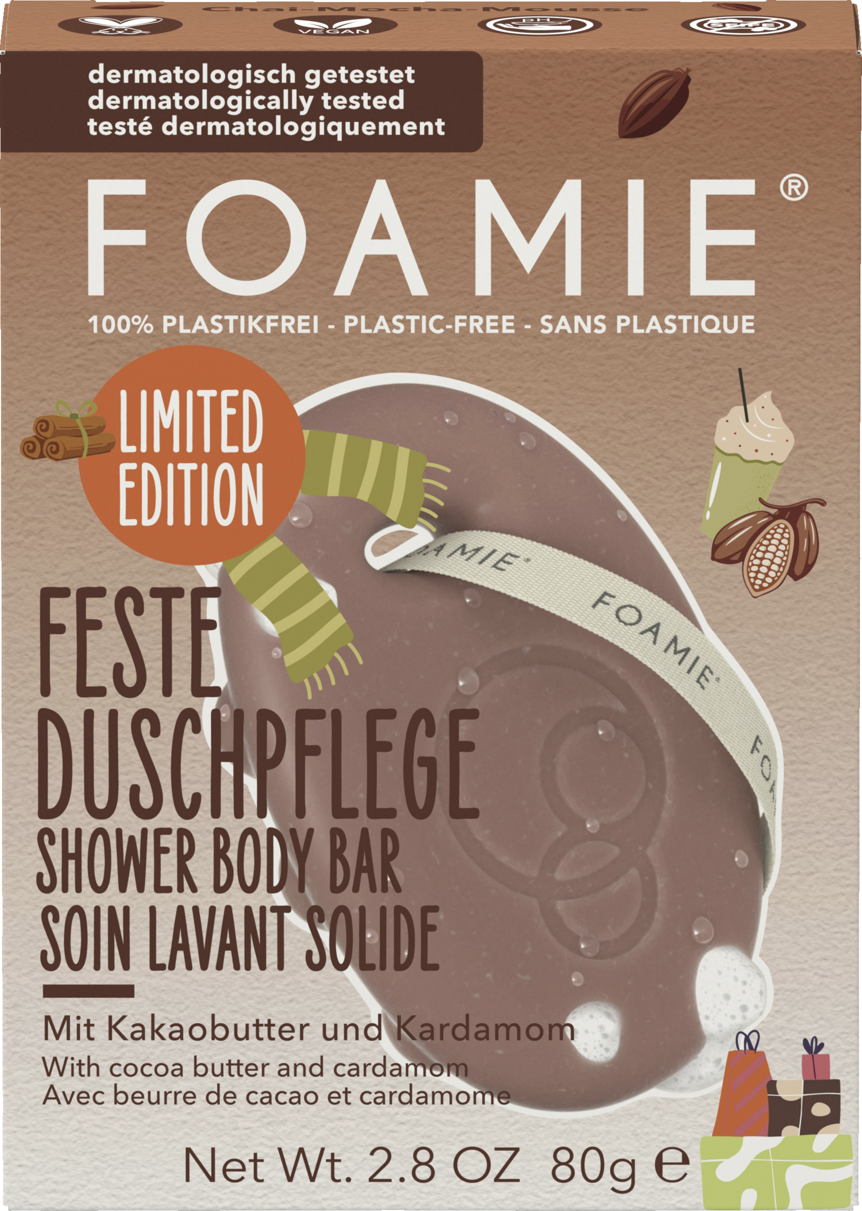 Foamie Feste Duschpflege Chai-Mocha-Mousse