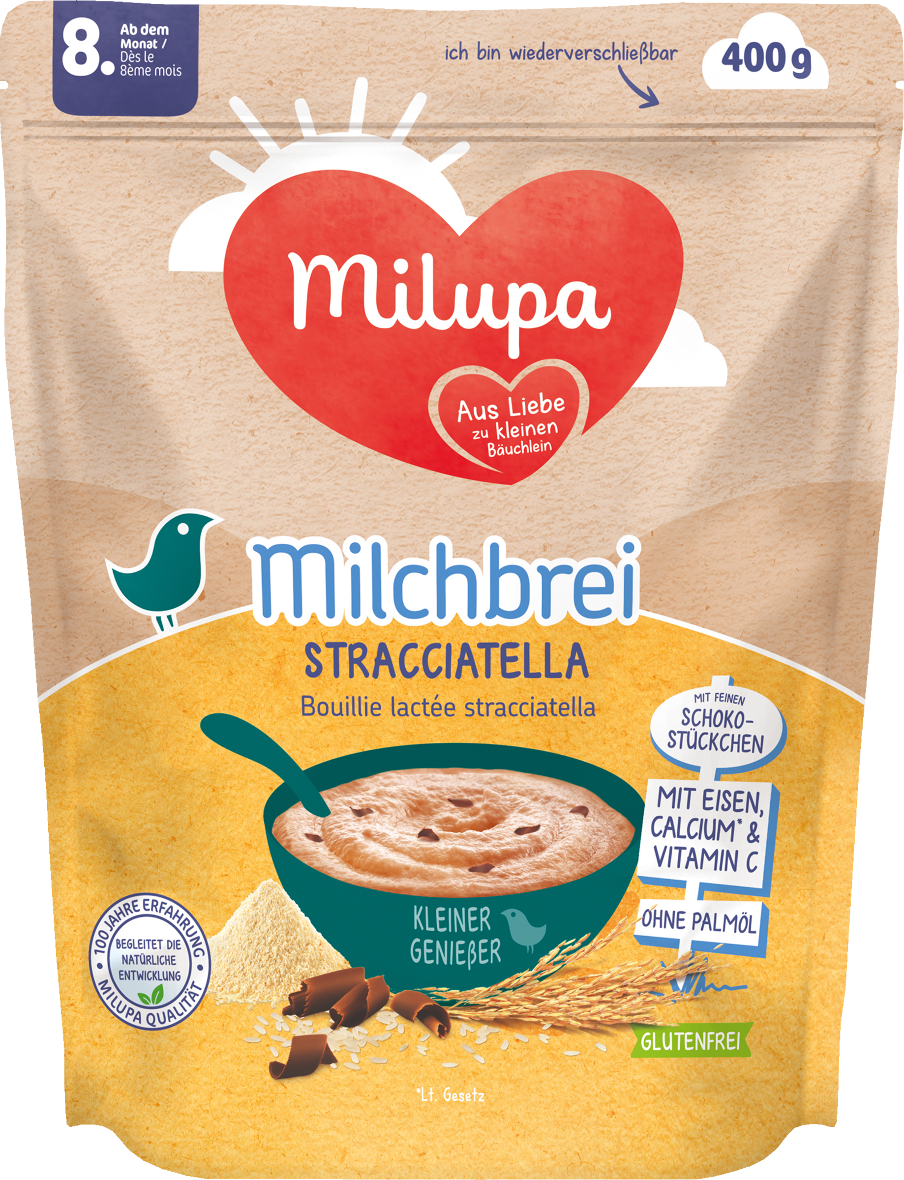 Milupa Milchbrei Stracciatella Kleine Genießer ab dem 8. Monat