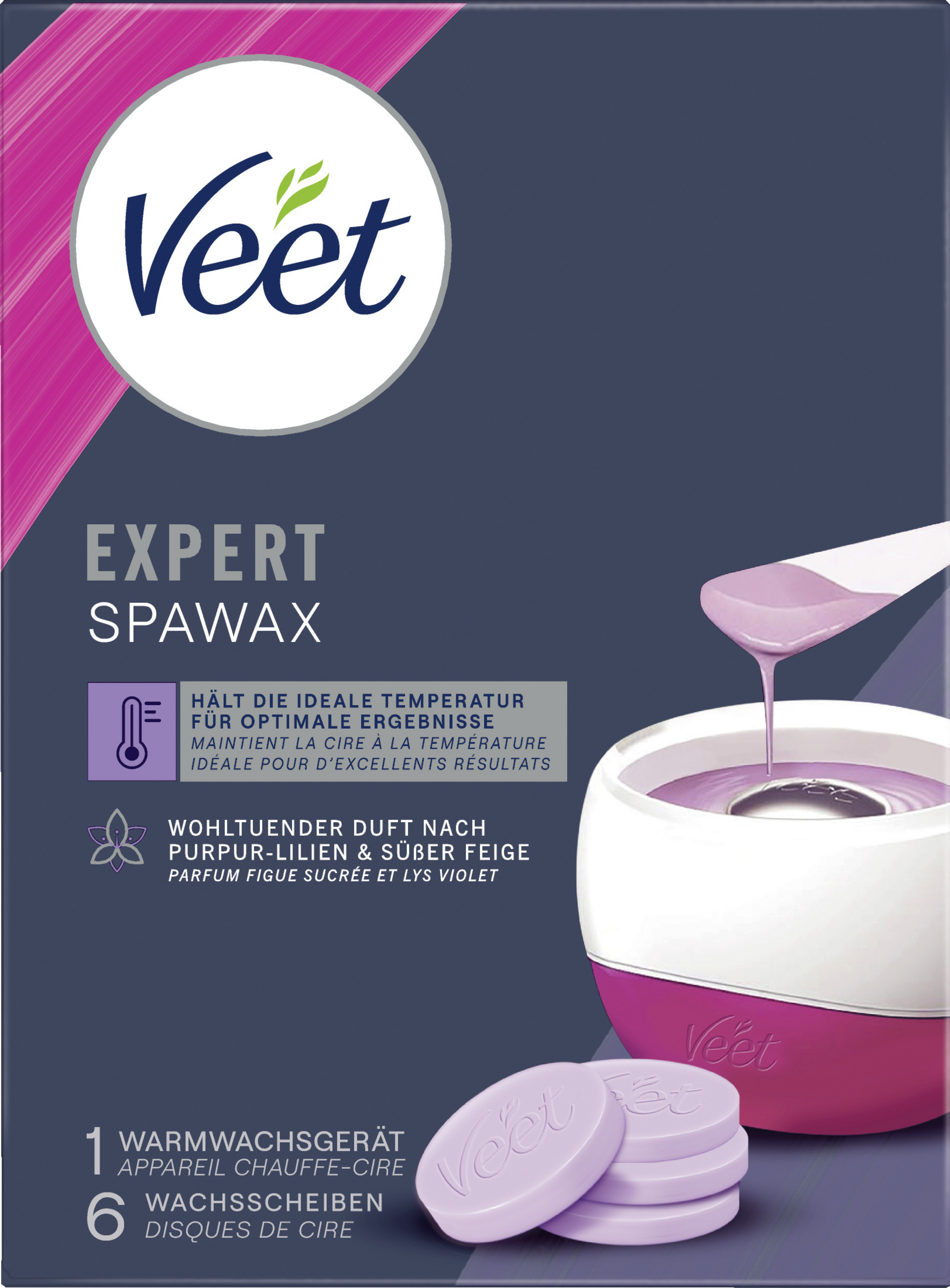 Veet EXPERT Spawax Elektrisches Warmwachs Starter Set