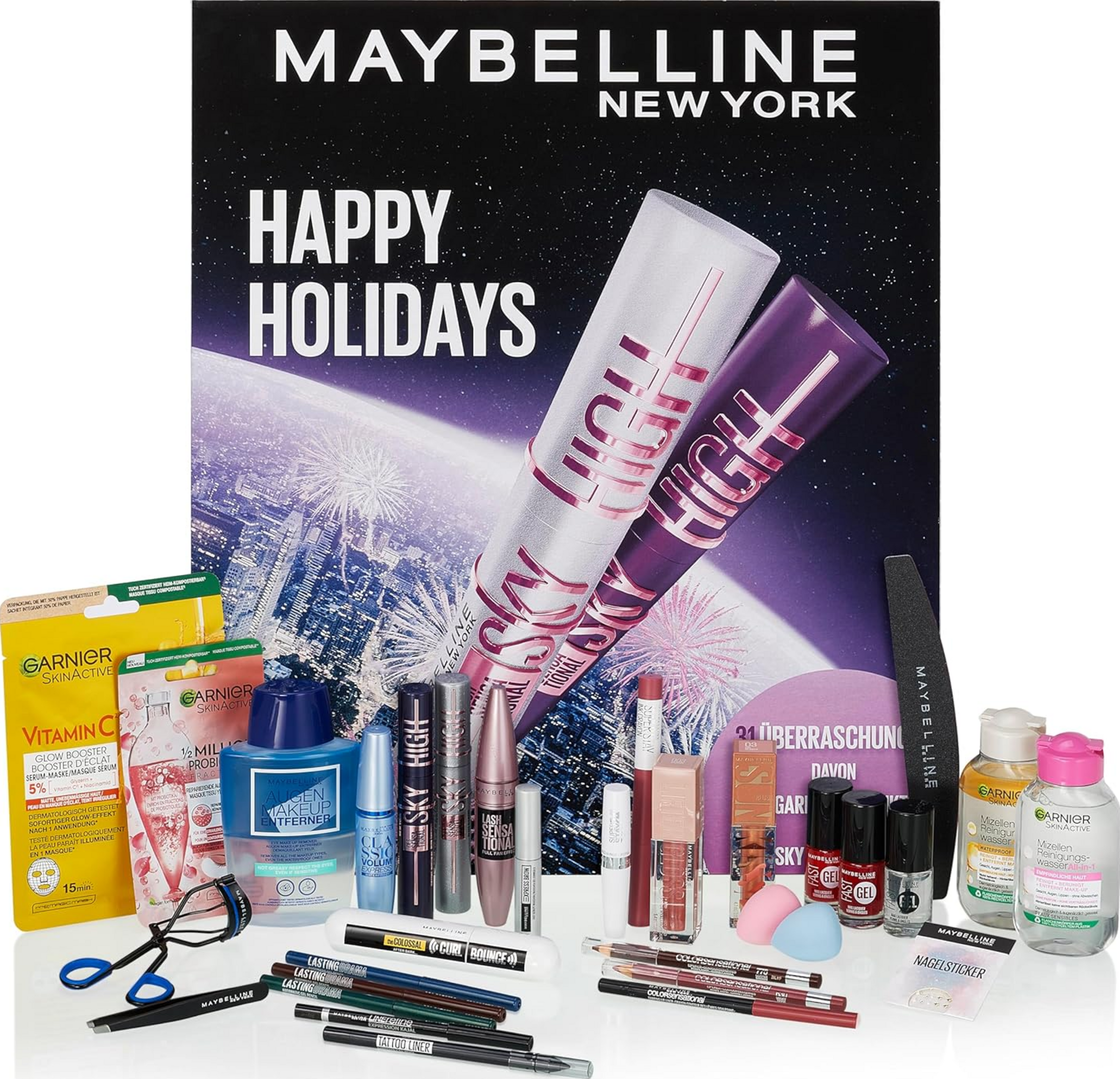 Maybelline New York Happy Holidays Adventskalender 2025, Beauty & Make-up, 31-teilig, 1 Stück online kaufen