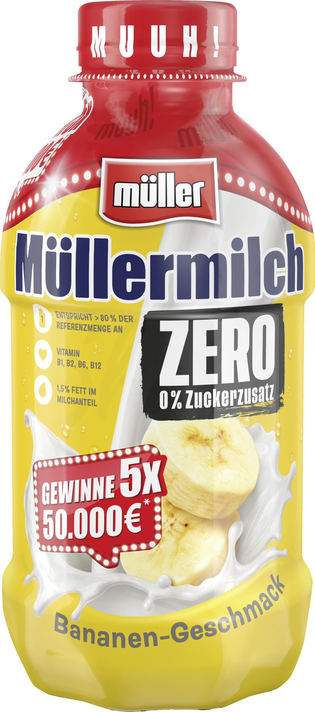 Müller Müllermilch Zero Bananen Geschmack EINWEG
