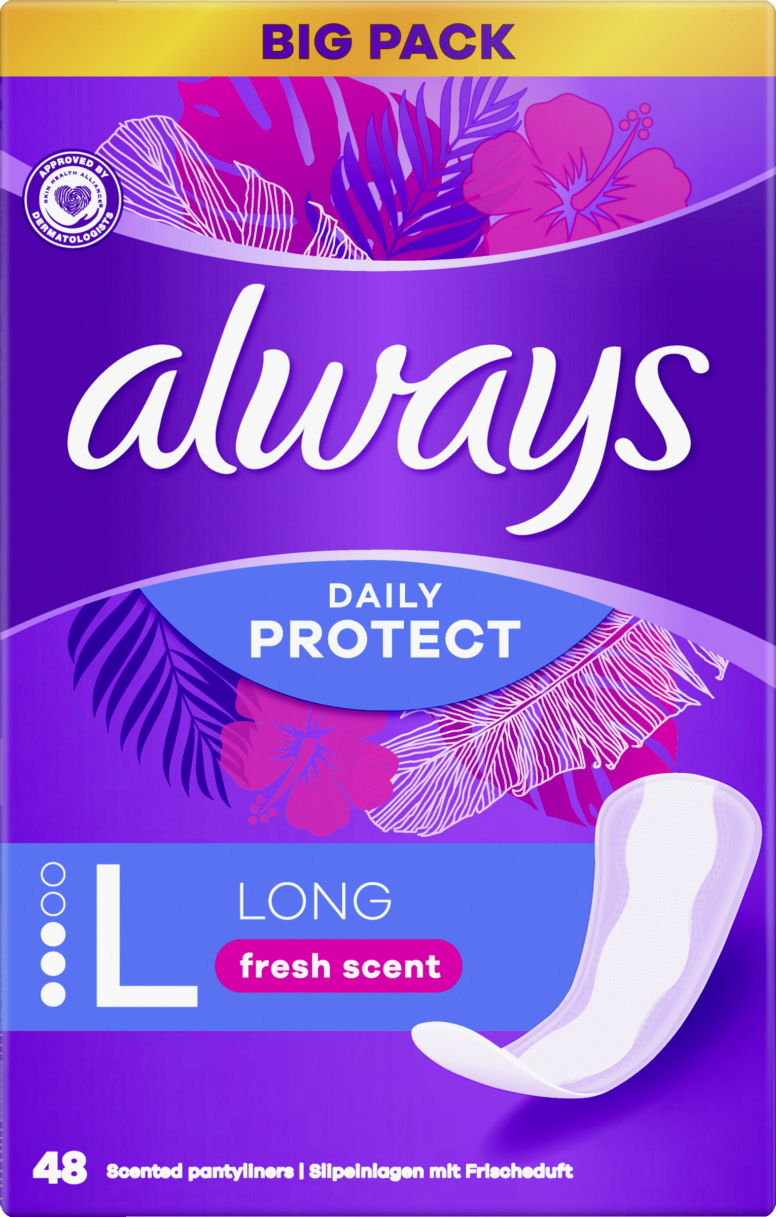 Always Daily Protect Slipeinlagen Long mit Frischeduft Big Pack