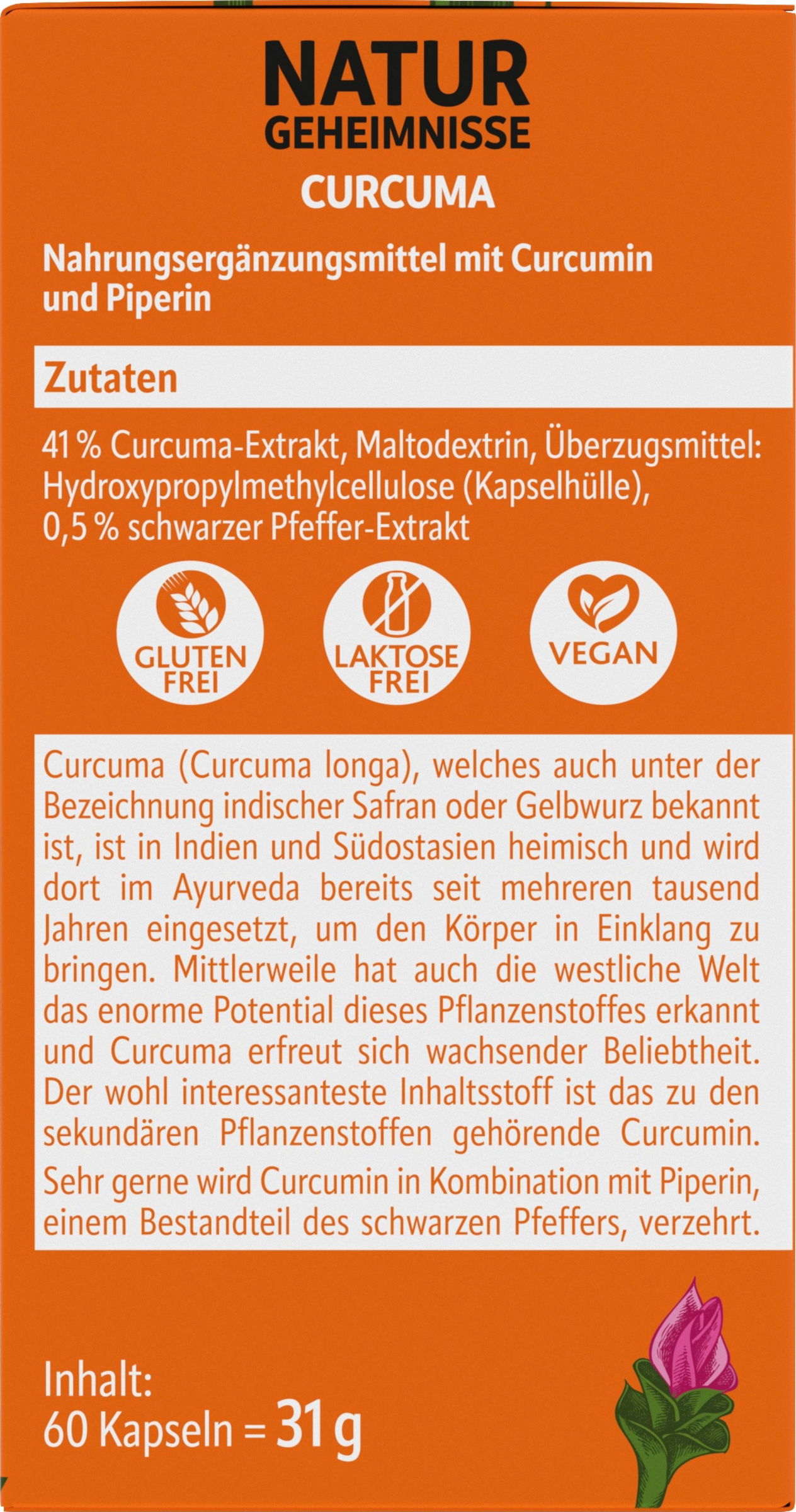 Naturgeheimnisse Curcuma Kapseln 2