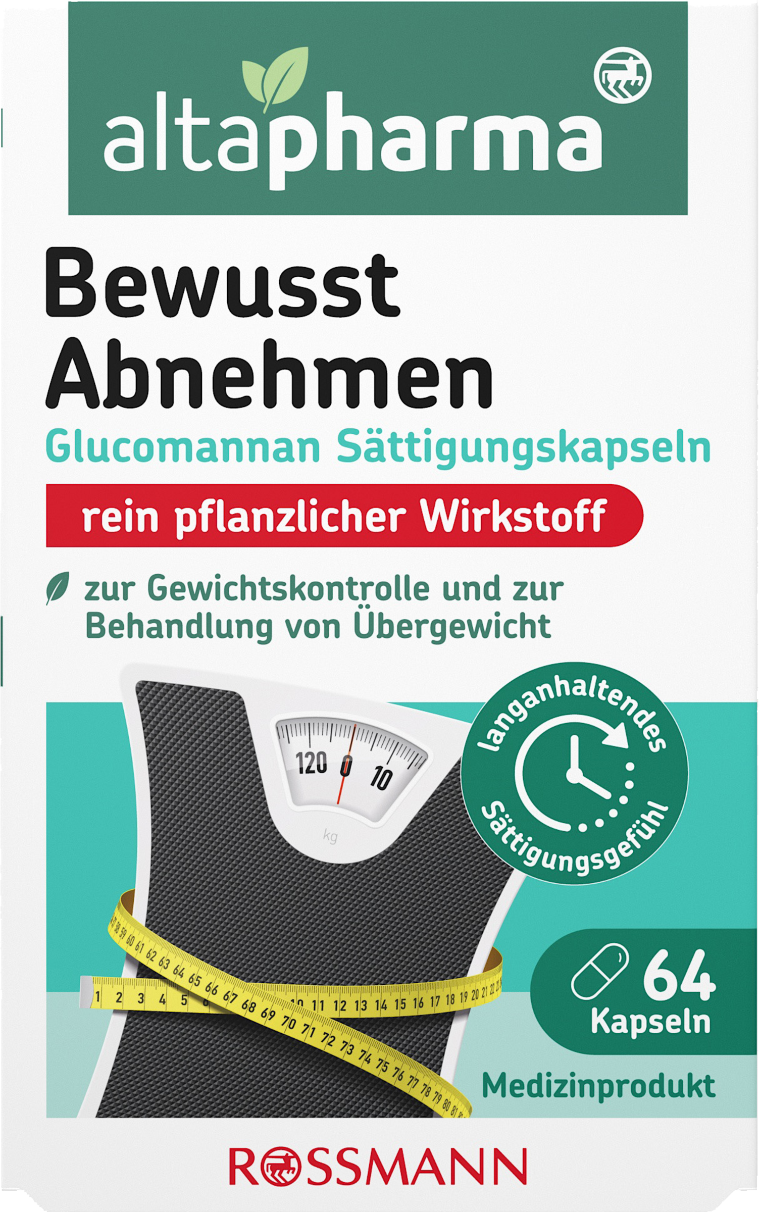 altapharma Glucomannan Sättigungskapseln Bewusst Abnehmen