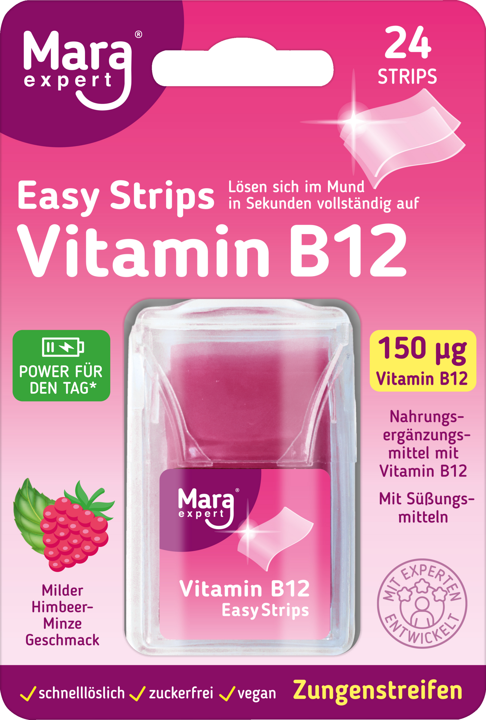 Mara Expert Easy Strips Vitamin B12 Zungenstreifen