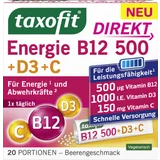 taxofit Energie B12 500+D3+C Direkt Beutel