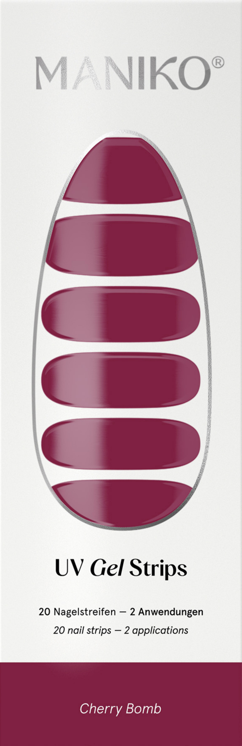 MANIKO UV Gel Strips Cherry Bomb