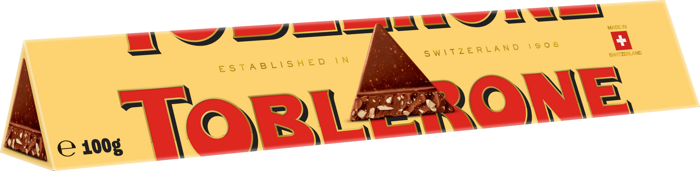 Toblerone Schweizer Milchschokolade mit Honig- und Mandel-Nougat