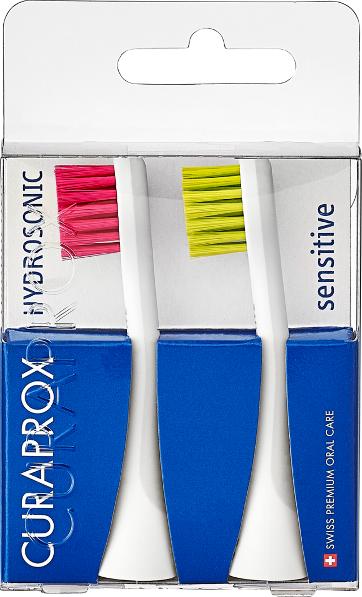 عبوة من قطعتين رؤوس فرشاة بديلة "حساسة" باللون الأرجواني الفاتح + الأخضر