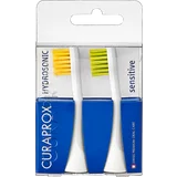 2er Pack Ersatzbürstenköpfe sensitive Gelb + Grün