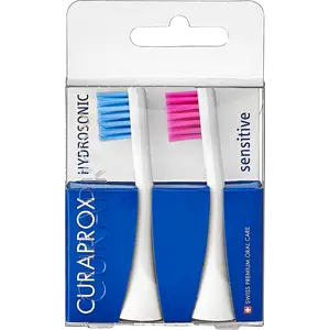 عبوة من 2 رأس فرشاة بديلة "حساسة" أزرق + وردي