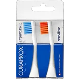 2er Pack Ersatzbürstenköpfe sensitive Blau + Orange