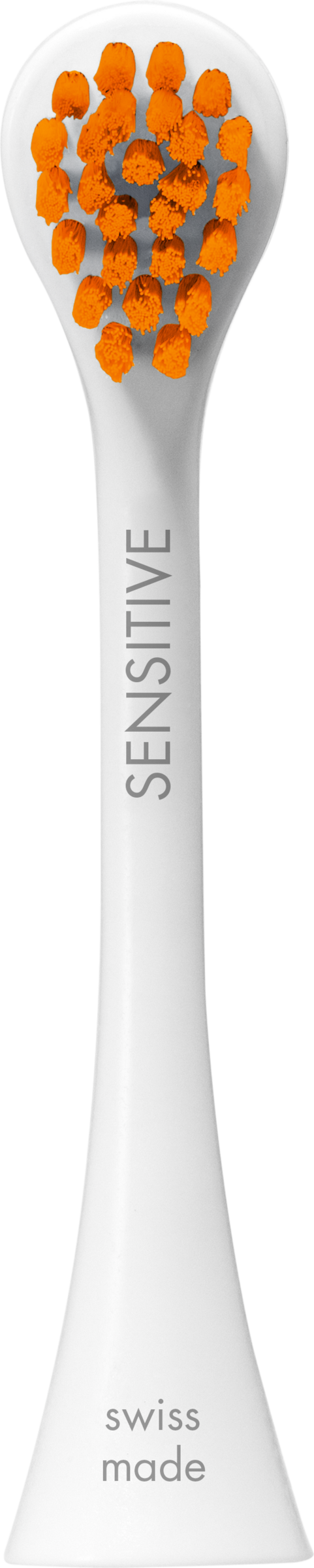 عبوة مزدوجة رؤوس فرشاة بديلة "حساسة" باللون الوردي الفاتح + البرتقالي 2