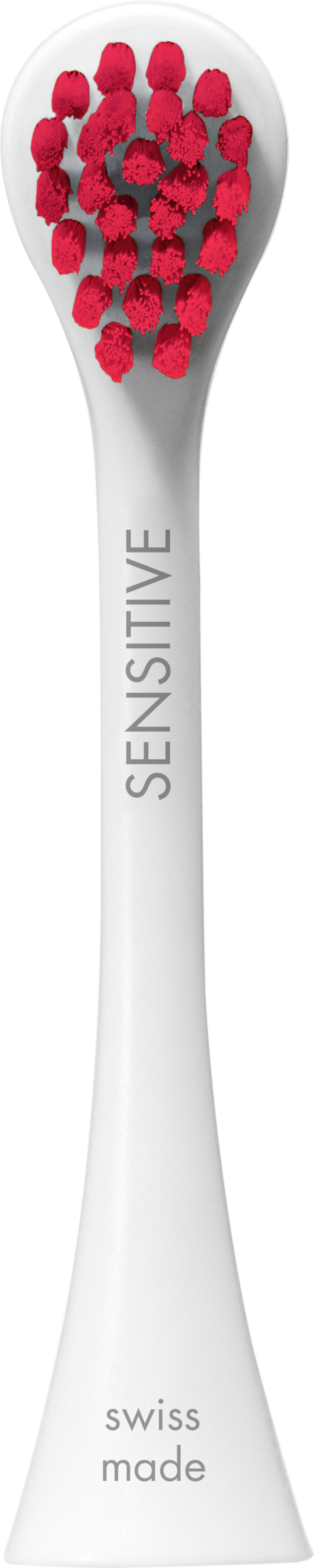 عبوة من قطعتين رؤوس فرشاة بديلة "حساسة" باللون الأرجواني الفاتح + الأخضر 4