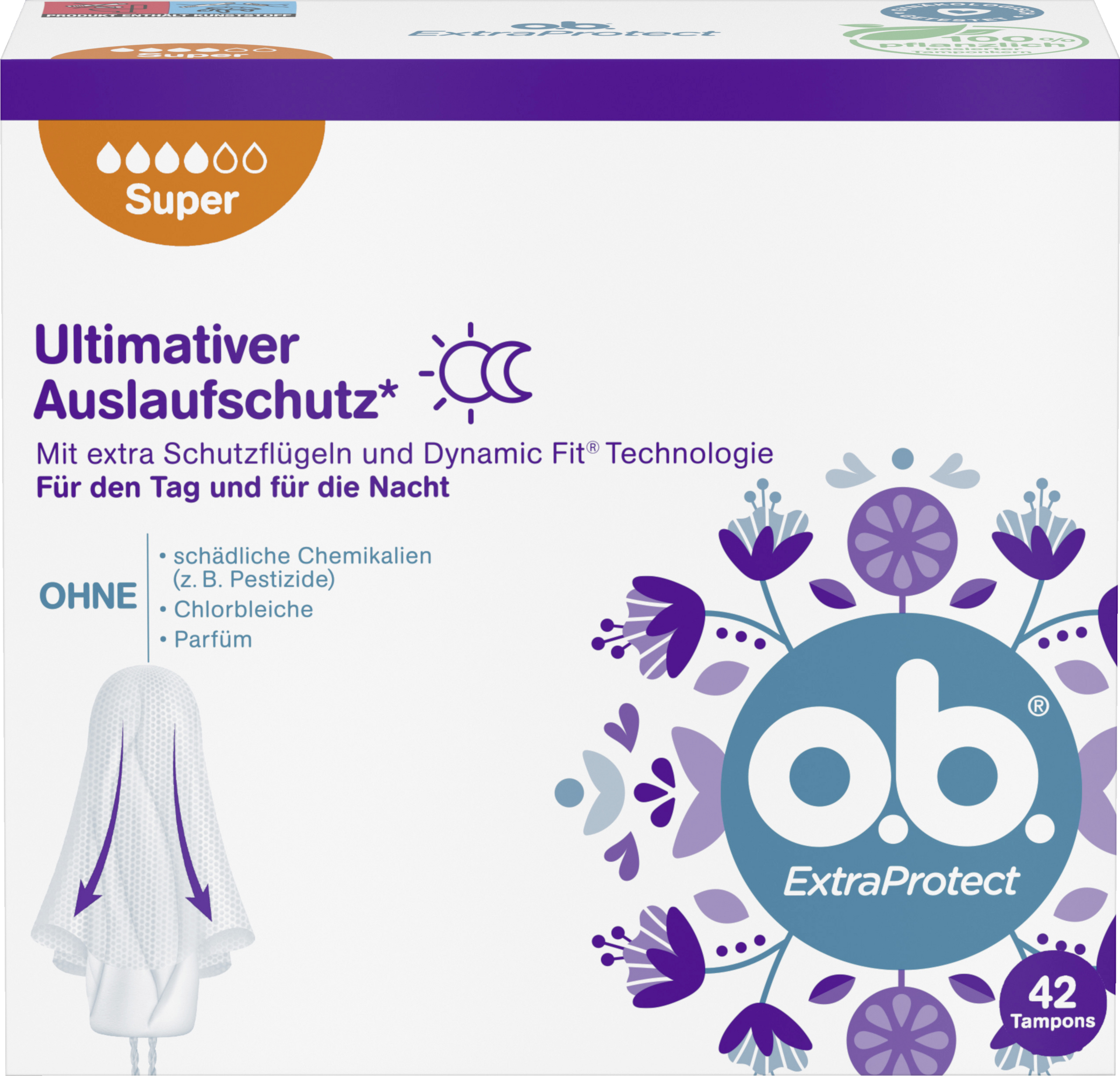 o.b. ExtraProtect Tampons Super