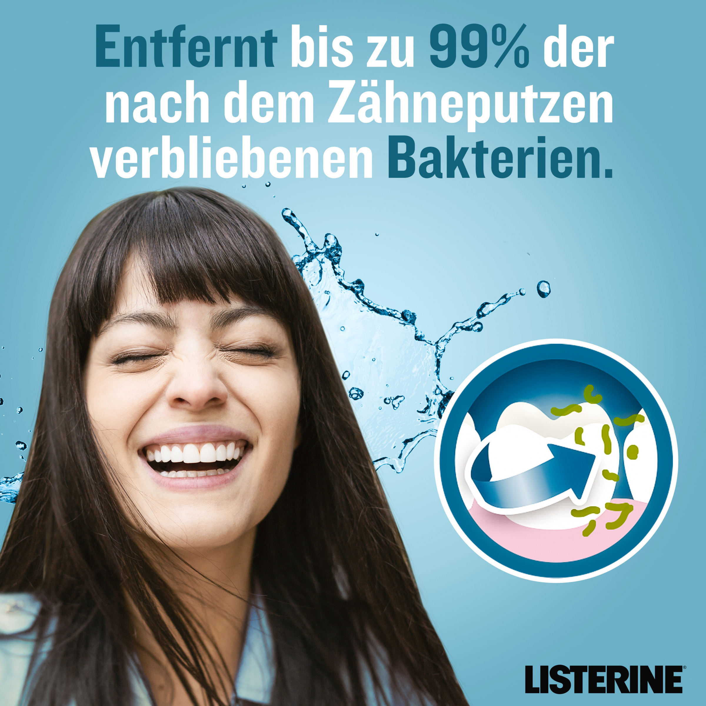 غسول فم منعش بالنعناع - حجم السفر 9