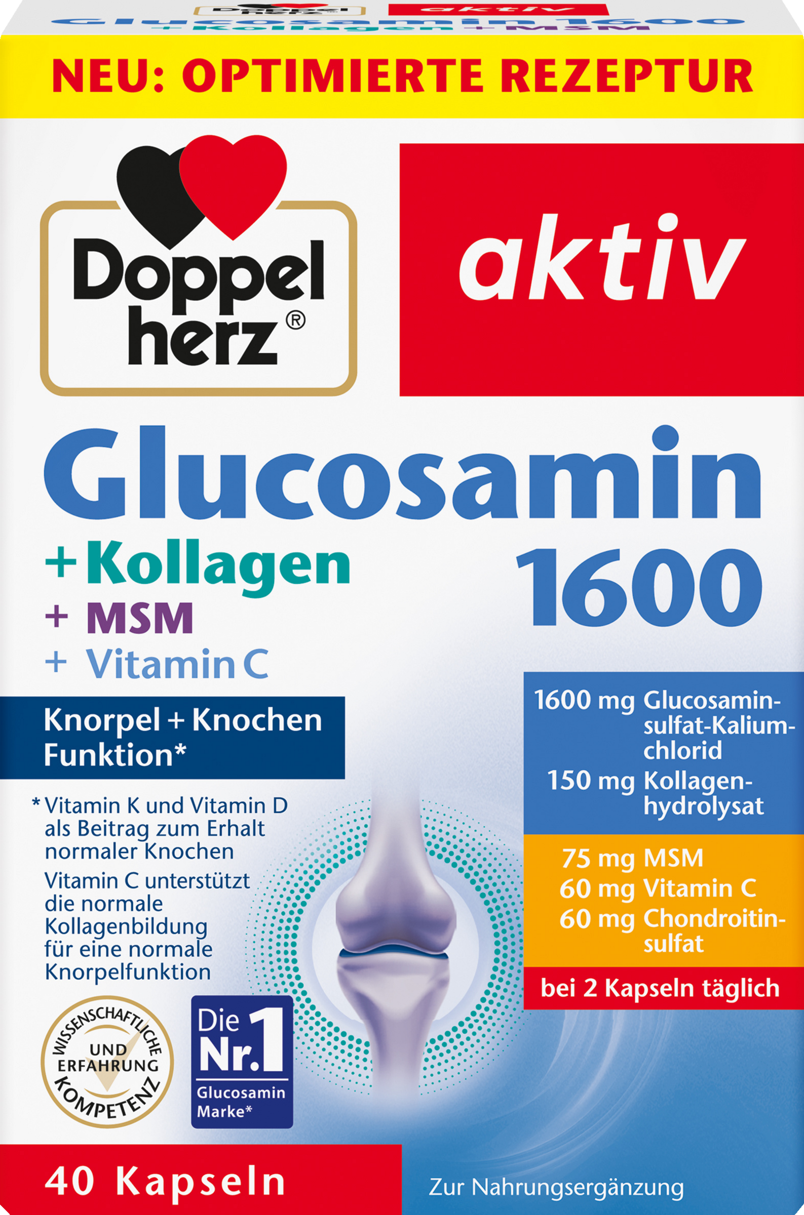 Doppelherz Glucosamin 1600 Kollagen, MSM