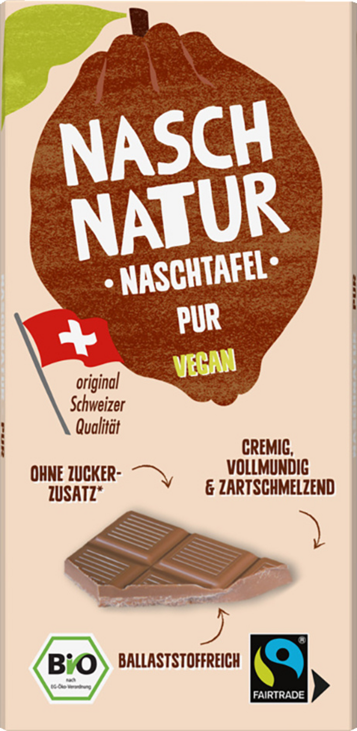 NaschNatur Bio NaschTafel Pur