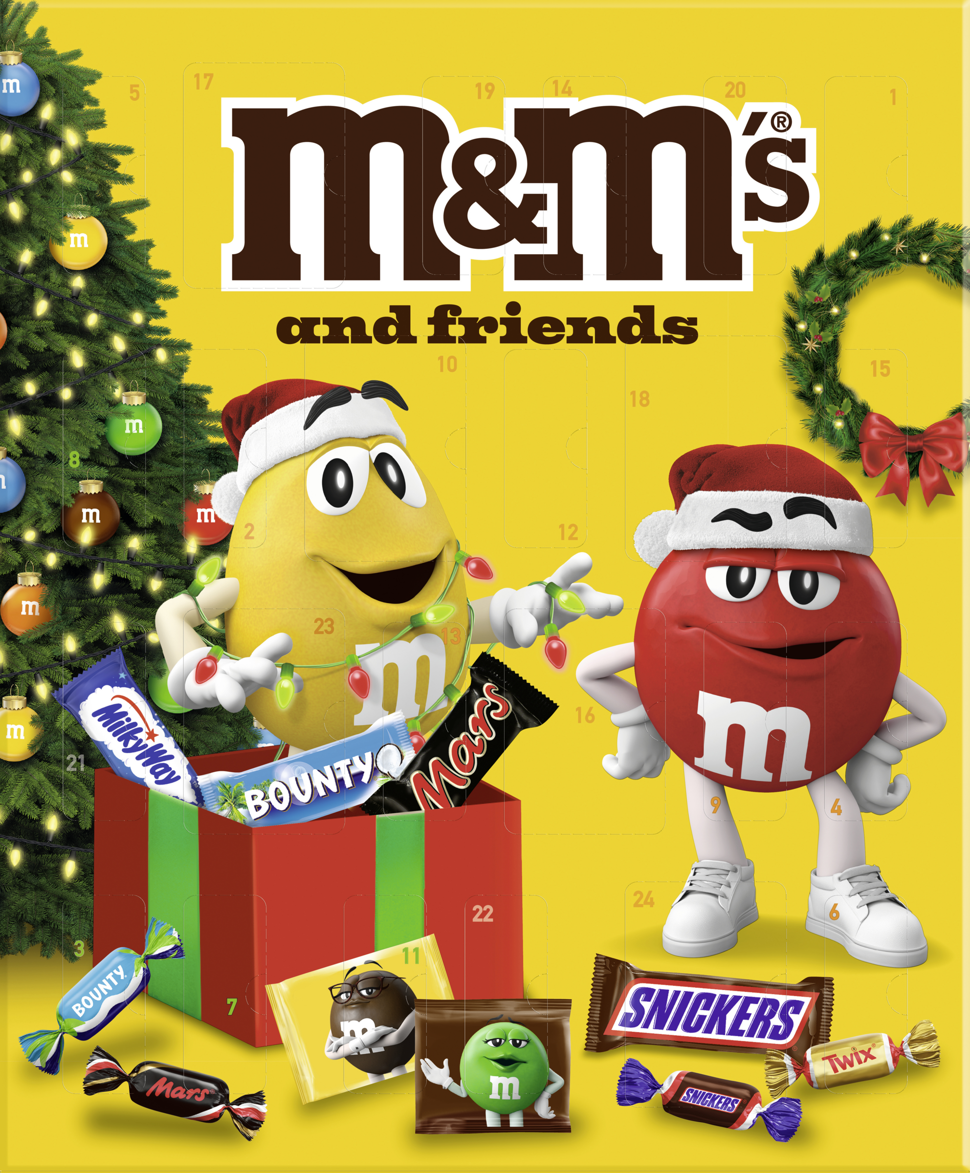 Mars M&M’s M&M’s & Friends Adventskalender 2025, Schokoladenmischung, 361 g online kaufen