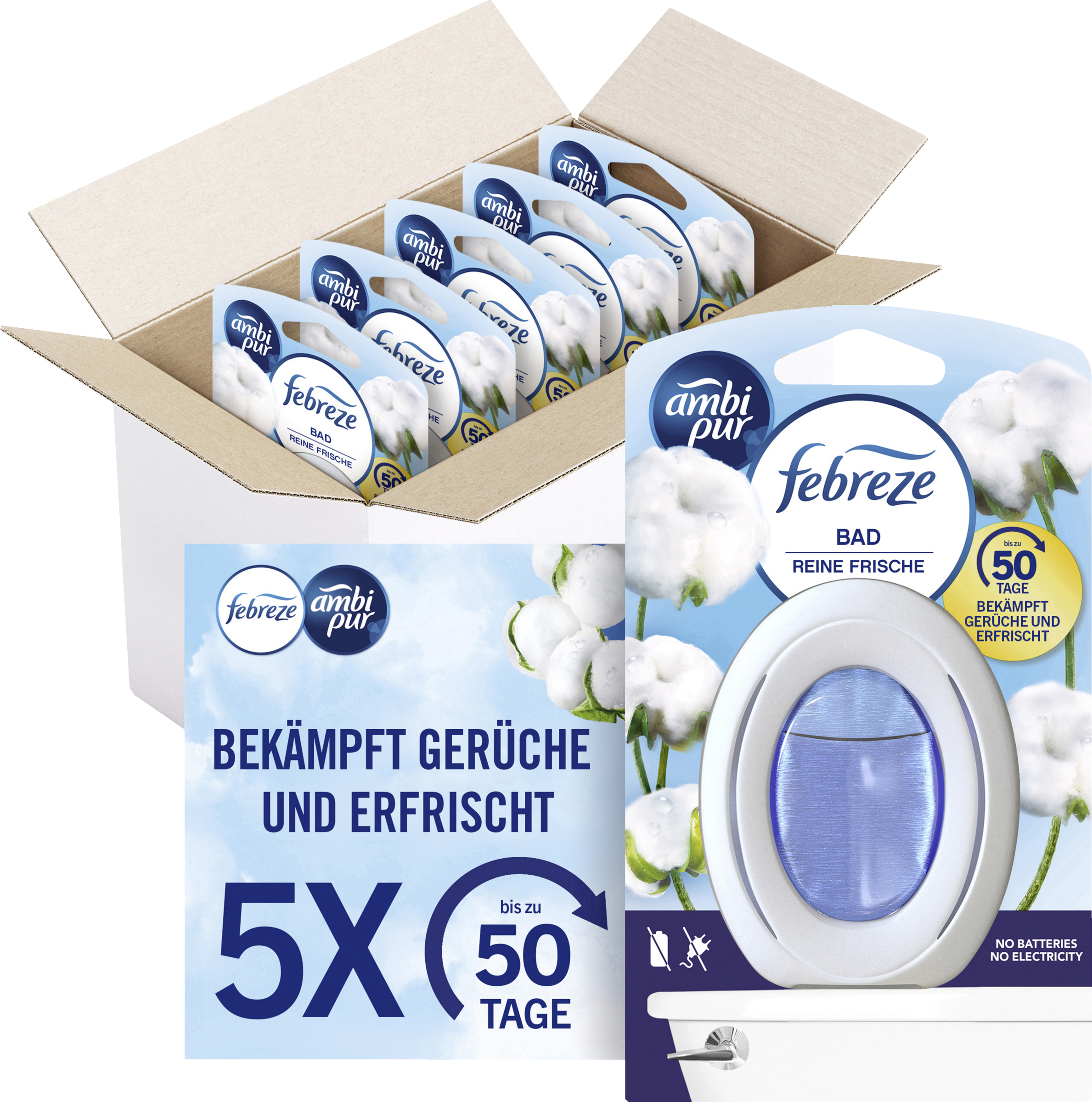 febreze Bad Lufterfrischer Reine Frische Vorteilspack