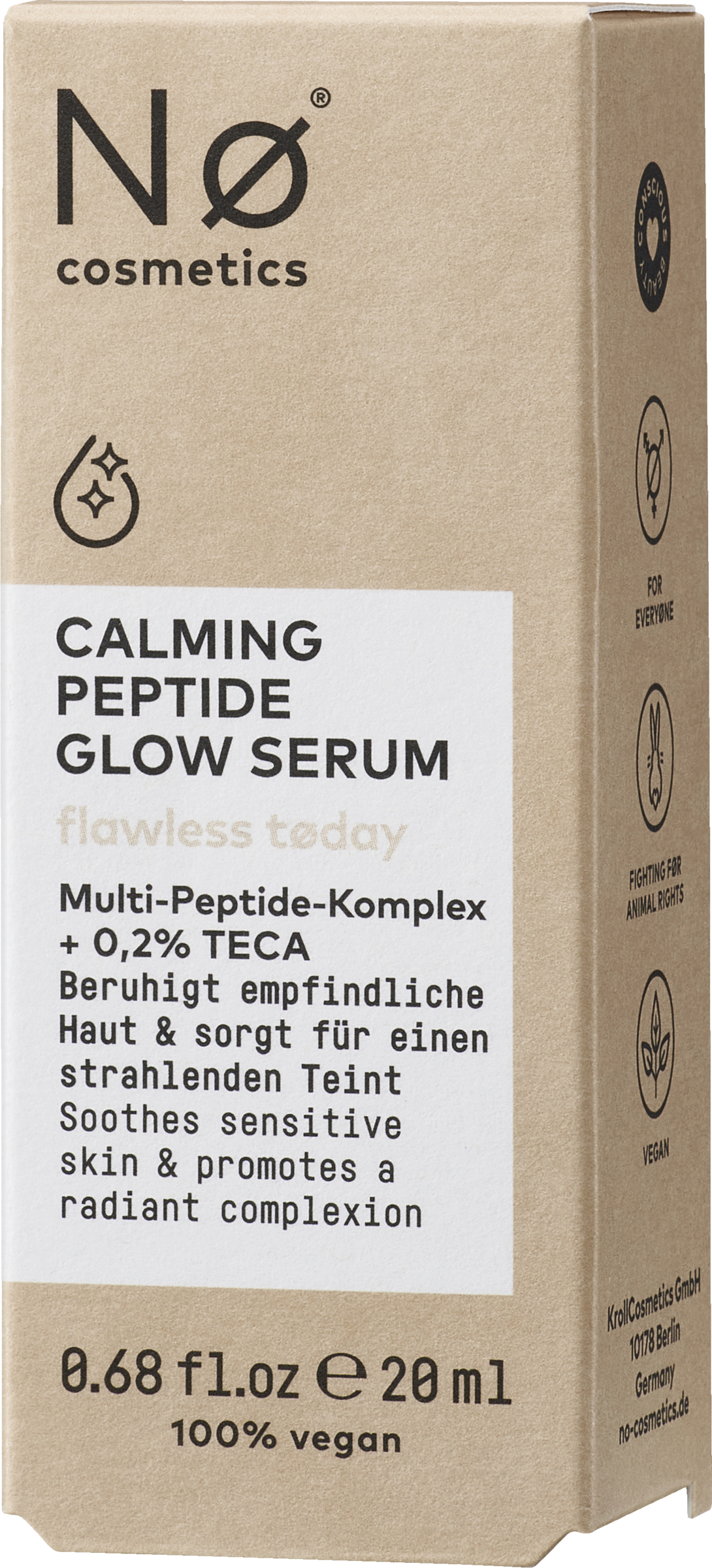 Nø Flawless tøday Calming Peptide Glow Serum