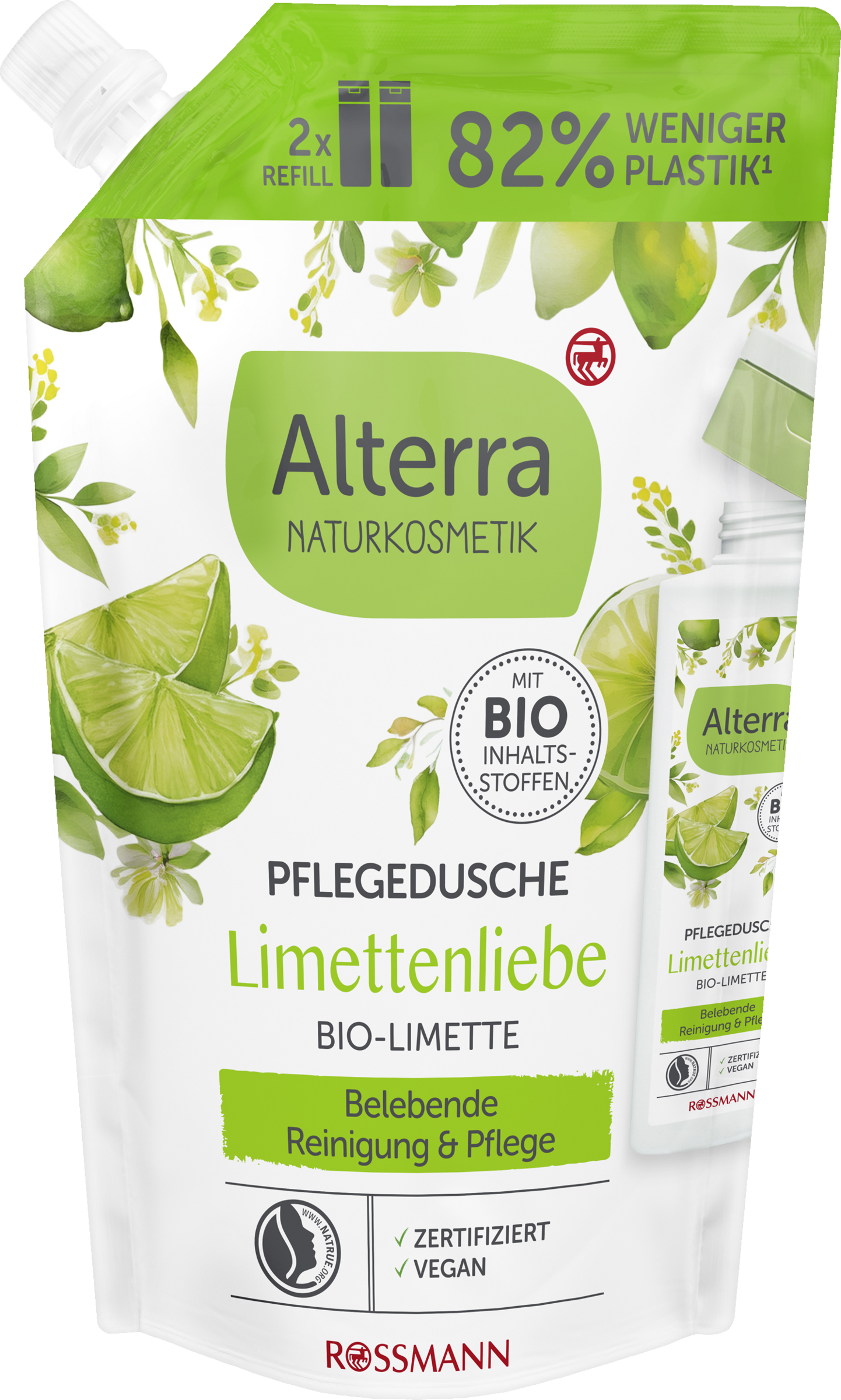 Alterra NATURKOSMETIK Pflegedusche Limettenliebe Nachfüllbeutel