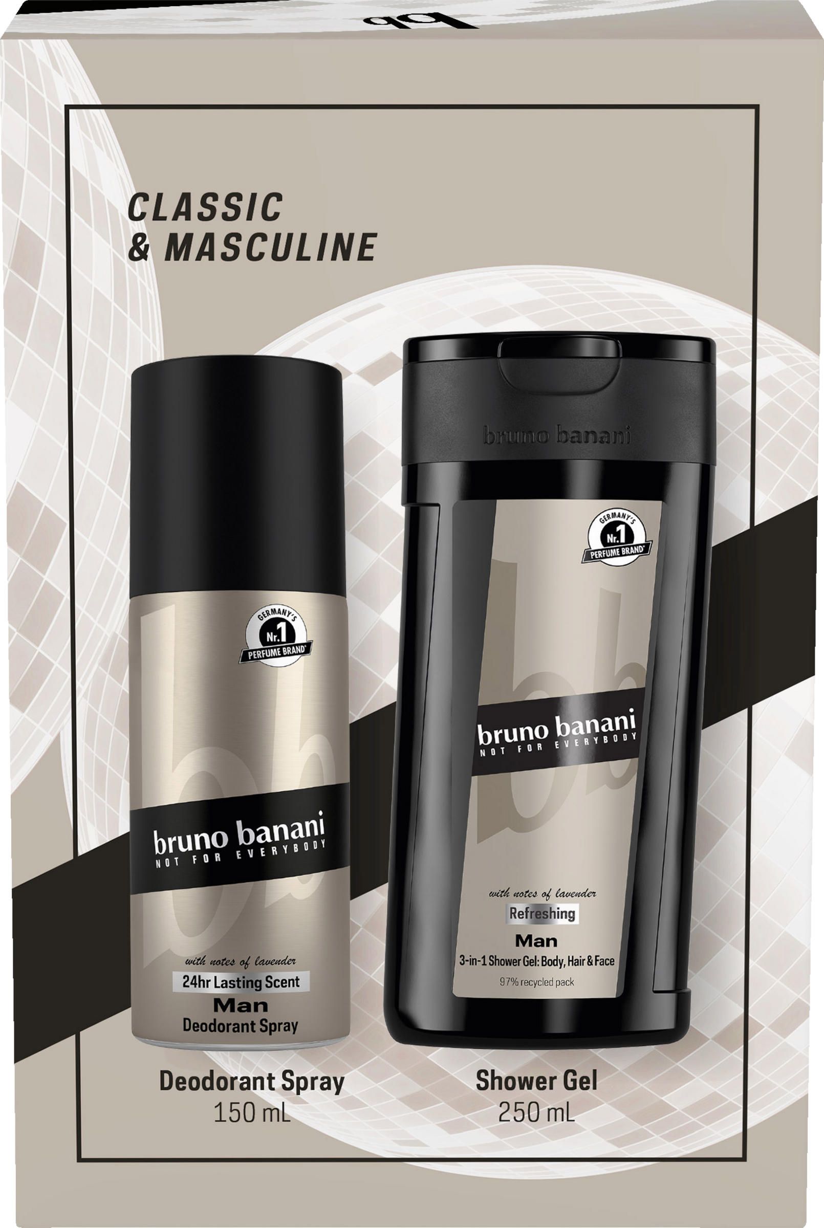 bruno banani Man Deospray & Shower Gel Geschenkset
